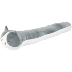 Linnea - Boudin de porte en polyester chat collection kawaii gris et blanc
