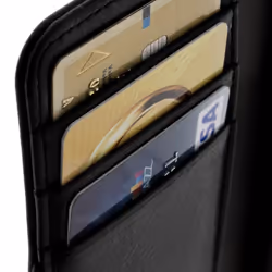 Avizar HCU-BOOK-COW-BLACK-IP5 coque de protection pour téléphones portables Étui avec portefeuille Noir