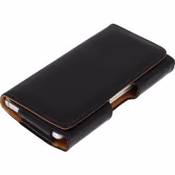 Étui Smartphone - Avizar - Taille XXL - Simili-cuir - Noir - Fermeture magnétique