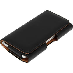 Étui Smartphone - Avizar - Taille XXL - Simili-cuir - Noir - Fermeture magnétique