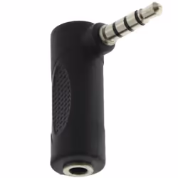Adaptateur audio coudé Jack 3.5 mm pour écouteurs Jack 3.5 mm