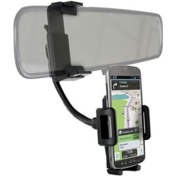 Support Voiture - AVIZAR - Fixation Rétroviseur - Orientable 360° - Clips Extensibles - Noir