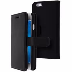 Avizar FOLIO-LENNY-BK-IP6, Étui avec portefeuille, Apple, iPhone 6/6S, Noir