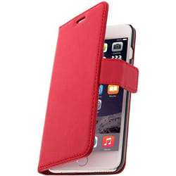 Étui iPhone 6 Plus/6s Plus - AVIZAR - Rouge - Eco-cuir - Silicone gel - Fermeture aimantée