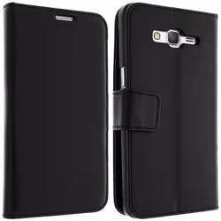 Avizar FOLIO-LENNY-BK-G530H, Étui avec portefeuille, Samsung, Galaxy Grand Prime, Noir