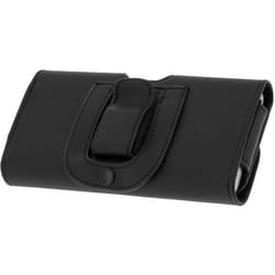 Housse Etui Ceinture - Universel - Noir - Éco-cuir - Compatible avec smartphones jusquà 140x70mm - Rabat