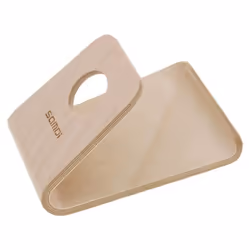 Support bureau - Bois - Smartphone et Tablette - Design moderne - Antidérapant - Beige
