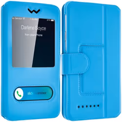 Étui Smartphone - AVIZAR - Universel - Éco-cuir - Turquoise - 43 à 47 pouces