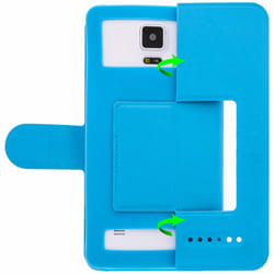 Avizar FOLIO-TOWIND-UNIV-TK-4XL coque de protection pour téléphones portables Turquoise