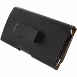 Etui ceinture rotatif 360° - AVIZAR - Smartphone 55 à 6 pouces - Éco-cuir - Noir - Rabat