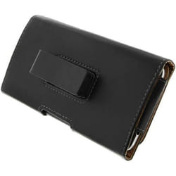 Etui ceinture rotatif 360° - AVIZAR - Smartphone 55 à 6 pouces - Éco-cuir - Noir - Rabat