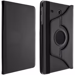 Housse - Samsung - Galaxy Tab E 9.6 - Rotative 360° - Eco-cuir grainé - Noir