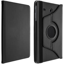 Housse - Samsung - Galaxy Tab E 9.6 - Rotative 360° - Eco-cuir grainé - Noir