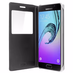 Housse pour smartphone - Samsung - Galaxy A5 2016 - Éco-cuir - Fenêtre daffichage - Semi-rigide