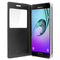 Housse pour smartphone - Samsung - Galaxy A5 2016 - Éco-cuir - Fenêtre daffichage - Semi-rigide