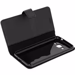 Housse Etui Folio - Samsung - Galaxy J3 - Noir - Éco-cuir - Fonction Support
