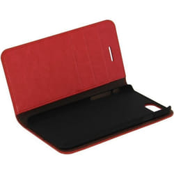 Etui à Clapet - AVIZAR - iPhone 7 Plus / 8 Plus - Cuir Rouge - Protection Intégrale - Support Horizontal