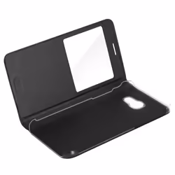 Housse Etui Fenêtre - Samsung - Galaxy A3 2017 - Noir - Protection Intégrale - Flip Cover