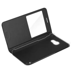 Housse Etui Fenêtre - Samsung - Galaxy A3 2017 - Noir - Protection Intégrale - Flip Cover