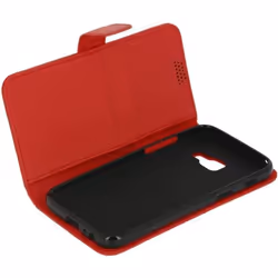 Housse Portefeuille - Samsung - Galaxy A5 2017 - Eco-cuir - Rouge - Support intégré
