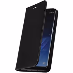 Housse Etui Portefeuille Cuir Noir pour Samsung Galaxy S8 - Protection Intégrale