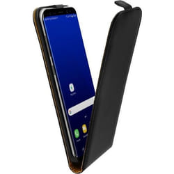 Housse Clapet Vertical Cuir - AVIZAR - Samsung Galaxy S8 Plus - Protection intégrale - Noir - Rabat