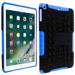 Coque iPad 9.7 - AVIZAR - Antichocs renforcé - Support intégré - Bleu - Mixte