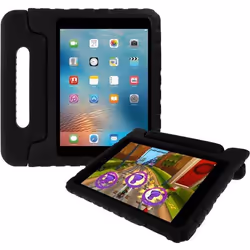 Coque iPad 9.7 Protection Antichocs Spécial Enfant avec Poignée Agrippante Noir