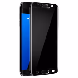 Film anti-espion - AVIZAR - Galaxy S7 Edge - Verre trempé - Ultra-fin - Noir