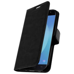 Housse Folio Portefeuille - AVIZAR - Galaxy J7 2017 - Éco-cuir Vintage - Support Vidéo - Protection Intégrale