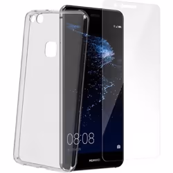 Pack de protection - AVIZAR - Huawei P10 Lite - Coque silicone - Film verre trempé - Protection intégrale