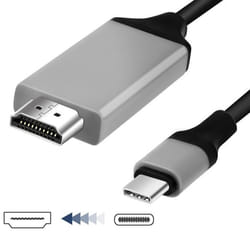 Câble USB-C vers HDMI - Samsung - Galaxy S8 - 2m - 1080p - Noir