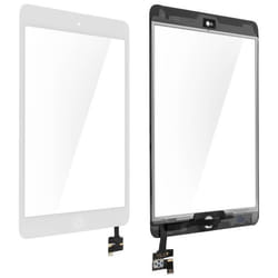 Ecran LCD - AVIZAR - iPad Mini 1 et 2 - Vitre Tactile Blanc - Remplacement - Démontage nécessaire