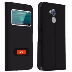 Housse - AVIZAR - Honor 6A - Éco-cuir - Coque souple - Double fenêtre