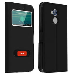 Housse - AVIZAR - Honor 6A - Éco-cuir - Coque souple - Double fenêtre