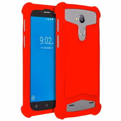 Coque Smartphone - AVIZAR - Universelle - Silicone Gel - Rouge - Protection Antichocs