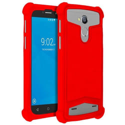 Coque Smartphone - AVIZAR - Universelle - Silicone Gel - Rouge - Protection Antichocs