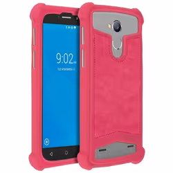 Coque Smartphone Universelle - Fuschia - Silicone Gel - Protection Antichocs - 53 à 55 pouces