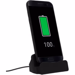 Station daccueil Smartphone - AVIZAR - Charge & Synchro USB Type C - Noir - 1A - Micro-USB