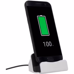 Station daccueil Smartphone Charge & Synchro connecteur USB type C - Argent