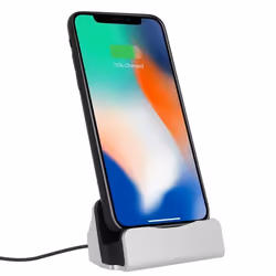 Station daccueil - iPhone - Argent - Charge rapide - Synchronisation - Connecteur Lightning