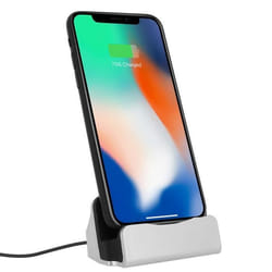 Station daccueil - iPhone - Argent - Charge rapide - Synchronisation - Connecteur Lightning