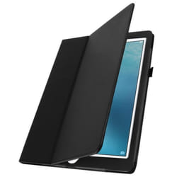 Housse iPad Pro 12.9 - AVIZAR - Etui folio multipositions - Noir - Coque semi-rigide - Rabat synthétique