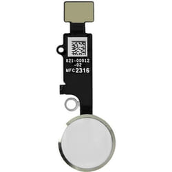 Bouton Home Complet iPhone 7 - AVIZAR - Blanc - Nappe de connexion