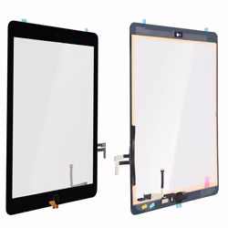 Ecran Tactile - iPad - 9.7 2017 - Remplacement - Cadre Noir - Bouton Home Inclus