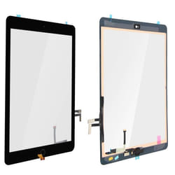 Ecran Tactile - iPad - 9.7 2017 - Remplacement - Cadre Noir - Bouton Home Inclus