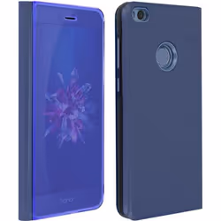 Étui Folio Miroir - AVIZAR - Huawei P8 Lite 2017 / Honor 8 Lite - Polycarbonate - Support Intégré - Bleu