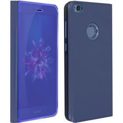 Étui Folio Miroir - AVIZAR - Huawei P8 Lite 2017 / Honor 8 Lite - Polycarbonate - Support Intégré - Bleu