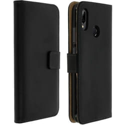 Étui Huawei P20 Lite Housse cuir portefeuille clapet coque silicone noir