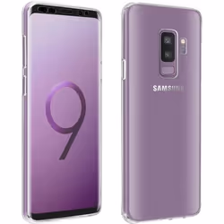Coque et film de protection - Transparent - Samsung Galaxy S9 Plus - Silicone - Verre trempé - Souple